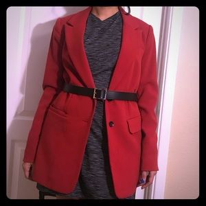 Carmen Marc Valvo Red Coat